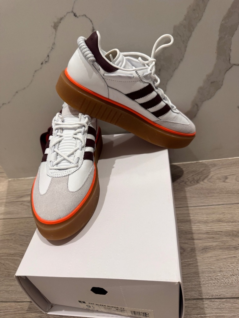 Beyoncé IVY PARK x adidas Sleek Super 72 Women’s 9.5 White Maroon